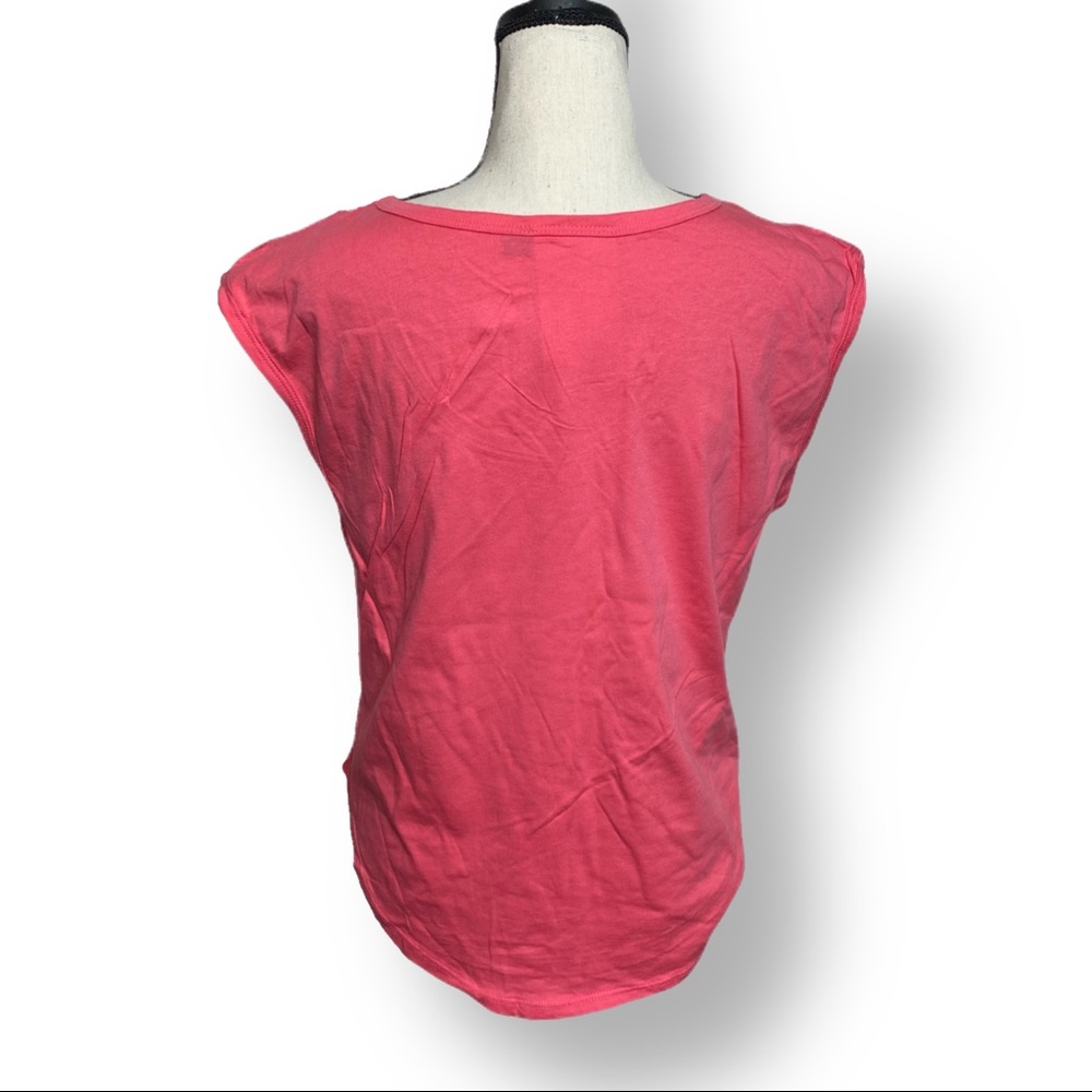 š¢ Newbreed Girl Pink Sleeveless Graphic Top Medium - Picture 3 of 9